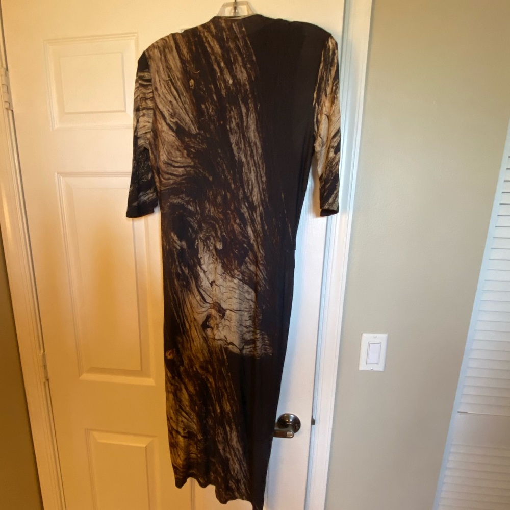 Helmut Lang Wool Abstract Pattern Dress - Picture 7 of 8